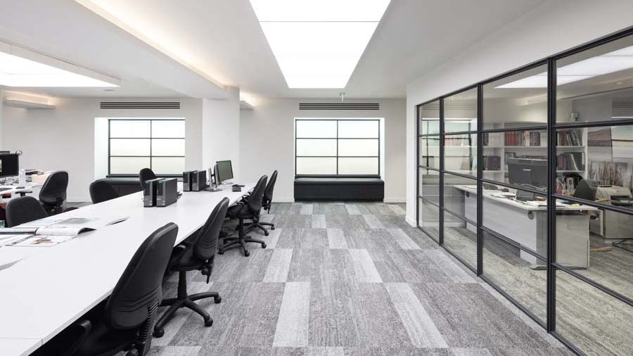 Clement Windows Group: Steel Partitions for Fleet Street Office Space