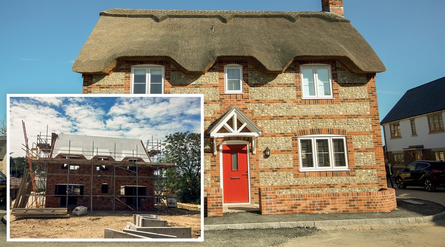 12MM Magply Serves as Fireproof Sarking for New-build Thatched Property