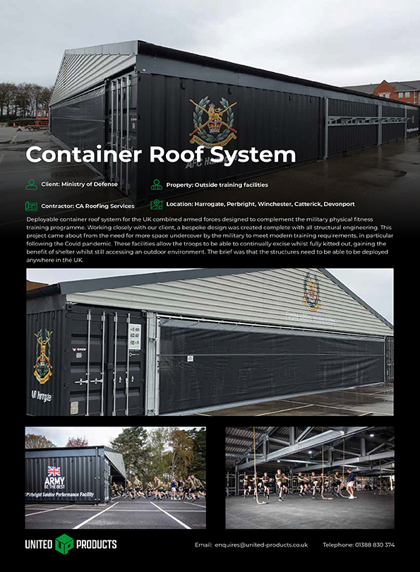 United Products | Container Roof System Case Study