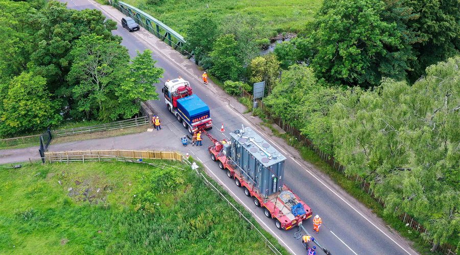 Glassford Bridge Challenge for 80 Tonne Transformer